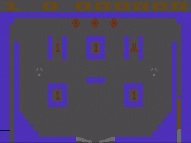 Pinball title screen for Atari 2600